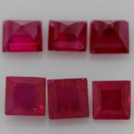0.38ct Square Ruby, view 3
