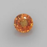 1.53ct Round Orange Sapphire, view 1