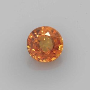 1.443ct Round Orange Sapphire