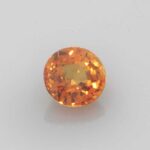 1.53ct Round Orange Sapphire, view 2