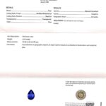 Pear Blue Sapphire, view 4