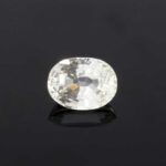 3.74ct Oval White Sapphire, view 2