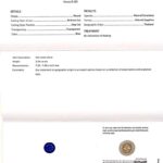 Round Blue Sapphire, view 3