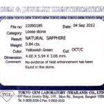 Yellow Sapphire, view 3