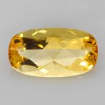 5.41ct Cushion Yellow Topaz, view 1
