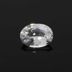0.917ct Oval White Sapphire
