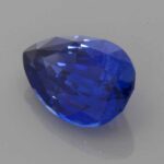 5.53ct Pear Blue Sapphire, view 2