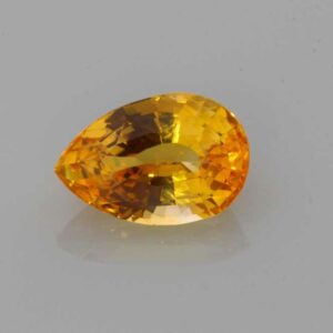 1.96ct Pear Orange Sapphire