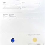 5.53ct Pear Blue Sapphire, view 3