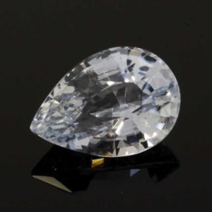 3.04ct Pear White Sapphire