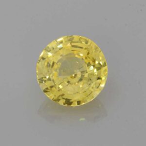 1.57ct Round Yellow Sapphire