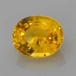 3.32ct Oval Yellow Sapphire