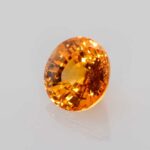 4.02ct Round Orange Sapphire, view 2