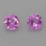 Round Pink Sapphire, view 1