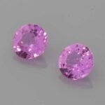 Round Pink Sapphire, view 2