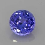 Round Tanzanite, view 1