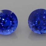 Round Tanzanite, view 1