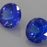 Round Tanzanite, view 2