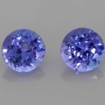 Round Tanzanite, view 1