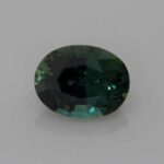 Oval Teal Sapphire, view 1