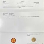 4.02ct Round Orange Sapphire, view 3