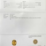 3.32ct Oval Yellow Sapphire, view 3