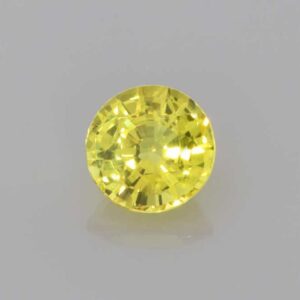 0.917ct Round Yellow Sapphire