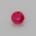 0.434ct Round Ruby, view 1