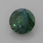 4.02ct Round Teal Sapphire, view 1