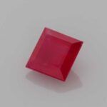 0.67ct Square Ruby, view 2