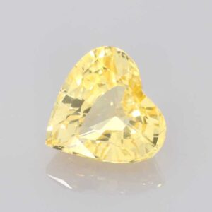 2.07ct Heart Yellow Sapphire