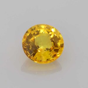 1ct Round Yellow Sapphire