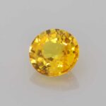 1ct Round Yellow Sapphire, view 2