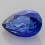 2.05ct Pear Blue Sapphire, view 2