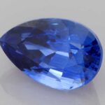 2.44ct Pear Blue Sapphire, view 2