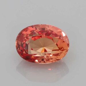 1.24ct Oval Padparadscha Sapphire
