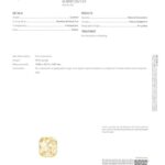 10.14ct Cushion Yellow Sapphire, view 3