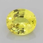 3.46ct Oval Yellow Sapphire, view 1