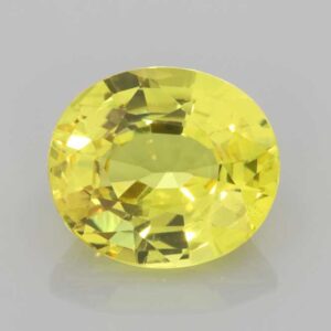 3.46ct Oval Yellow Sapphire