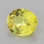 3.46ct Oval Yellow Sapphire, view 2