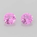 Round Pink Sapphire, view 1