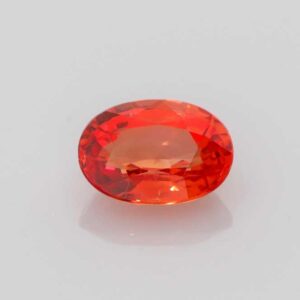1.077ct Oval Orange Sapphire