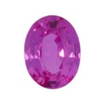 Oval Pink Sapphire, view 1