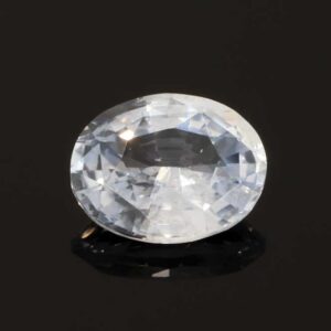 2.51ct Oval White Sapphire