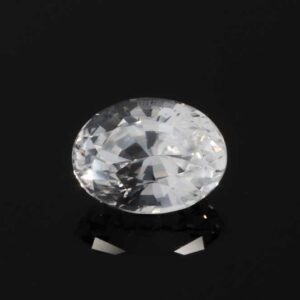1.03ct Oval White Sapphire