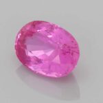 Oval Pink Sapphire, view 2