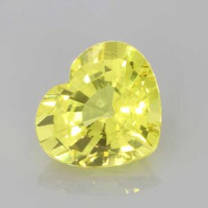 3.03ct Heart Yellow Sapphire