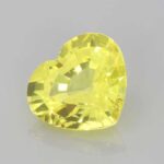 3.03ct Heart Yellow Sapphire, view 2