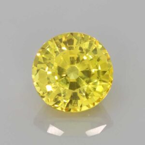 2.2ct Round Yellow Sapphire