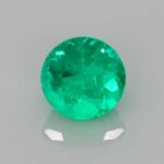 0.33ct Round Emerald, view 1